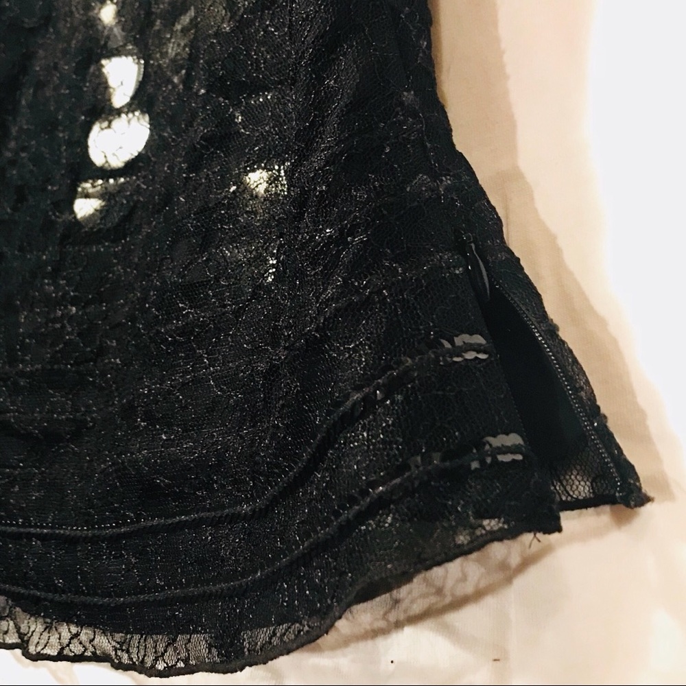 Yansi Fugel: Black Sequined Tank